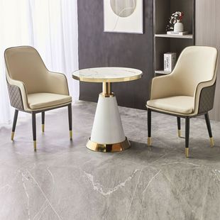 Dessert milk tea shop table and chair coffee Western restaurant light luxury table fast food chain store ramen shop negotiation small round table