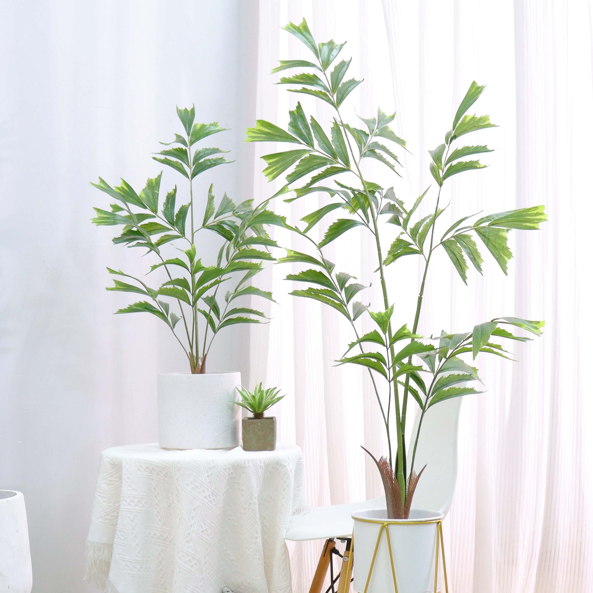 Internet celebridad estilo simple artificial planta verde cola de pez girasol árbol bonsai camping estilo biónico planta interior ventana decoración paisaje