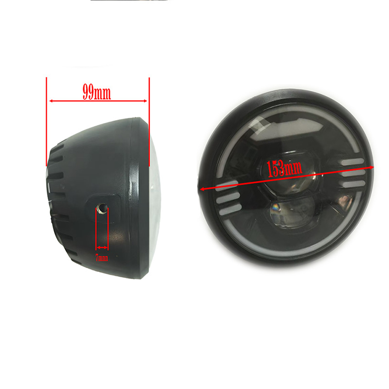 Lámpara LED de nieve de carro de playa 36V48V60V luz delantera de bicicleta eléctrica luz delantera impermeable súper brillante
