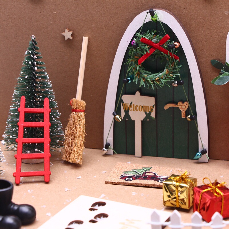 ドールハウス ドールハウス ミニ ゴブリン エルフ セット BJD ミニチュア クリスマス シーン 小道具 モデル アクセサリー|undefined