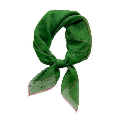 70 solid color thin small square scarf women's spring, autumn and winter style scarf, fashionable gauze scarf with shirt and headband