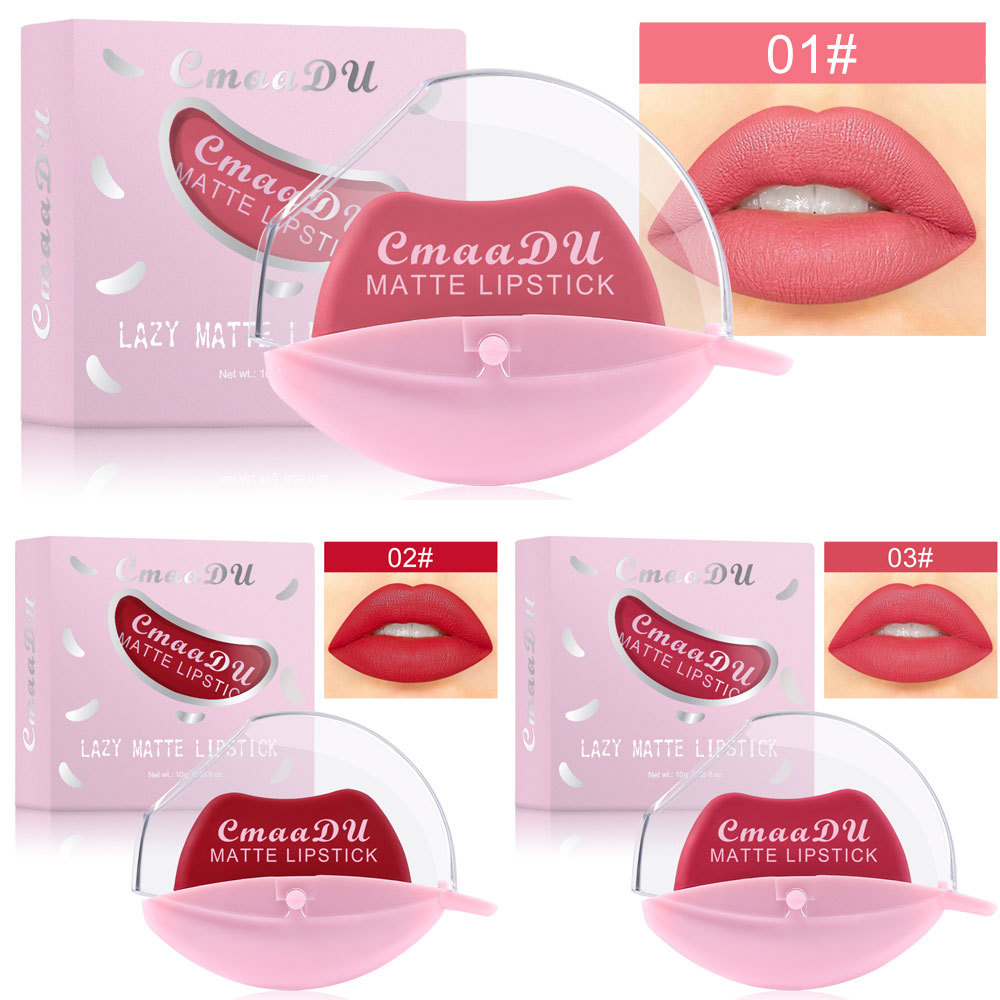 Check it out! Link Disclaimer - Exclusive for foreign trade :CmaaDu 15-color Lazy Person's Lipstick matte undefined