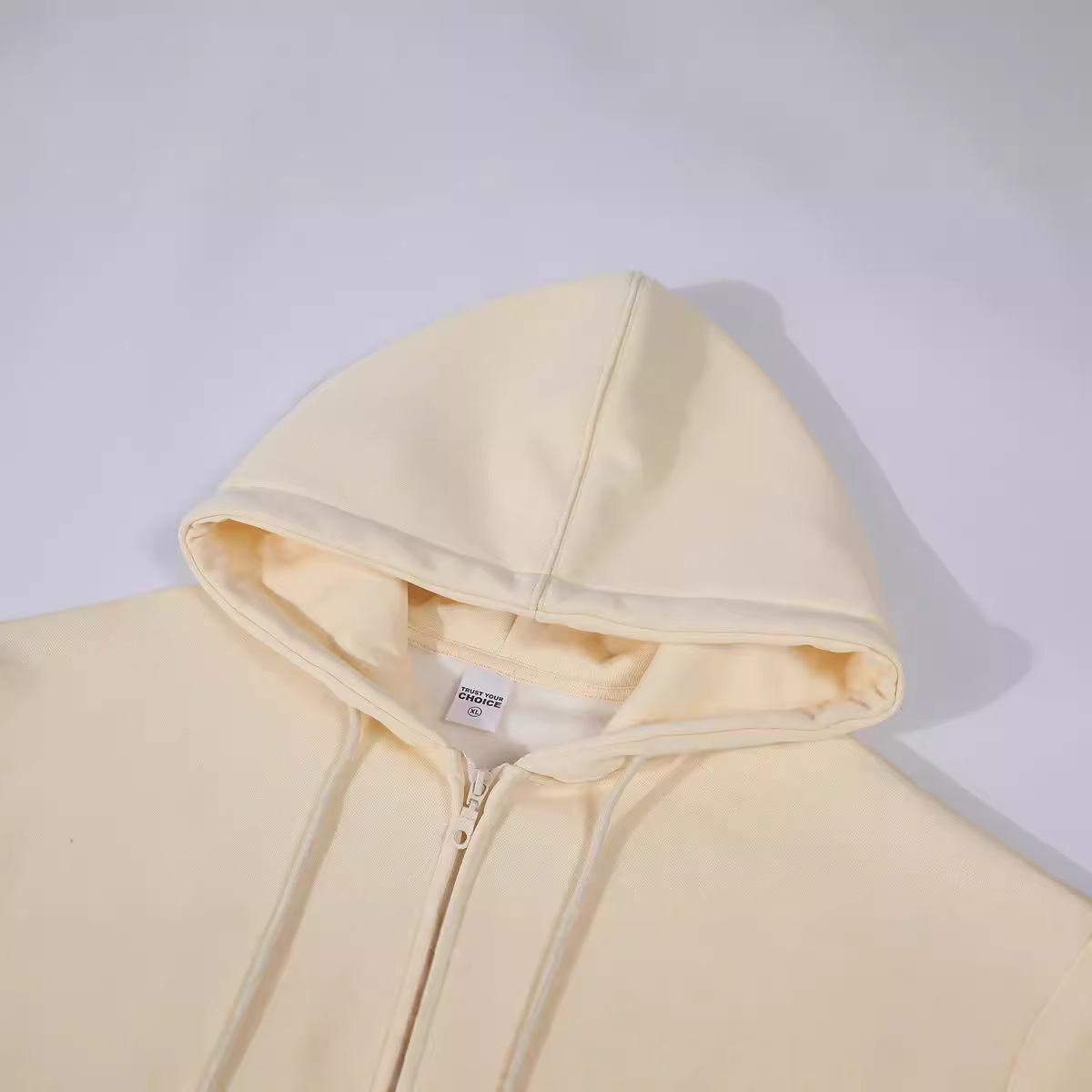 Hanorac cu fermoar și glugă din polar jachetă termică iarnă_voghion.com