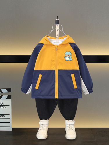 Boys 'spring coat, new boys' spring and autumn casual jacket, children's handsome jacket, trendy jacket