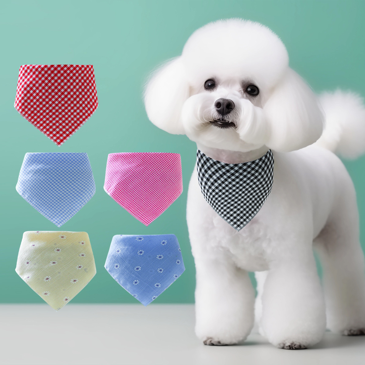 Popular Pet Circle Dogs And Cats Simple Double-layer Triangle Towel Dropshipping