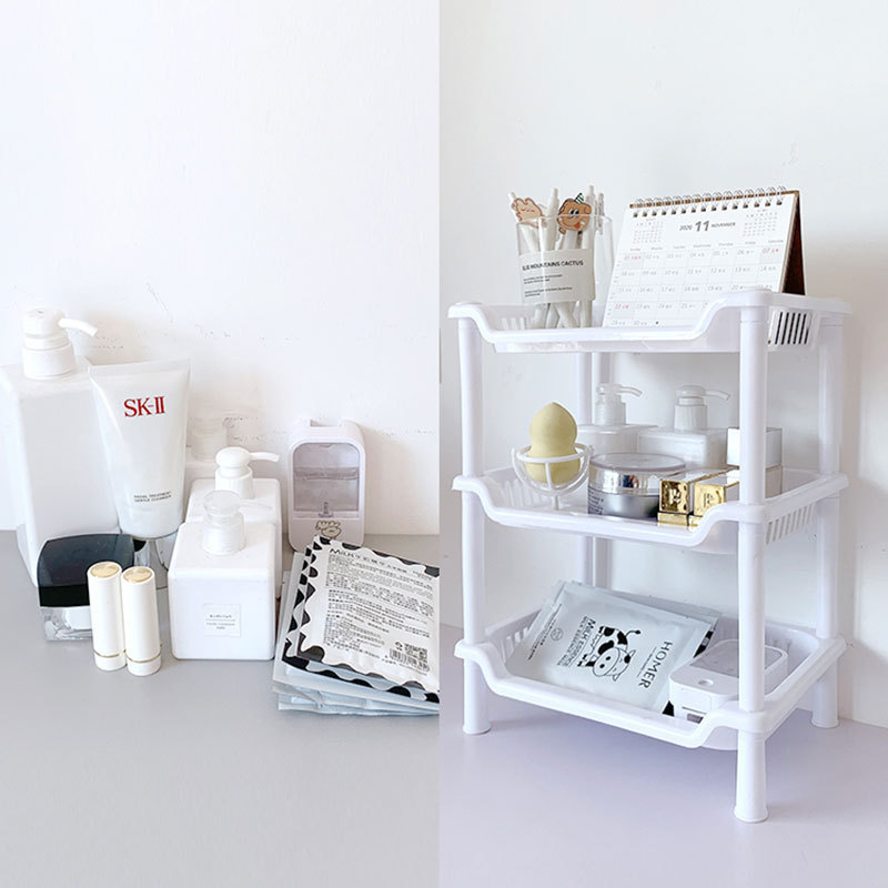 Thickened Bathroom Storage Rack Bathroom Basin Rack Restroom Storage Toilet Bath Storage Shelf Free Combination