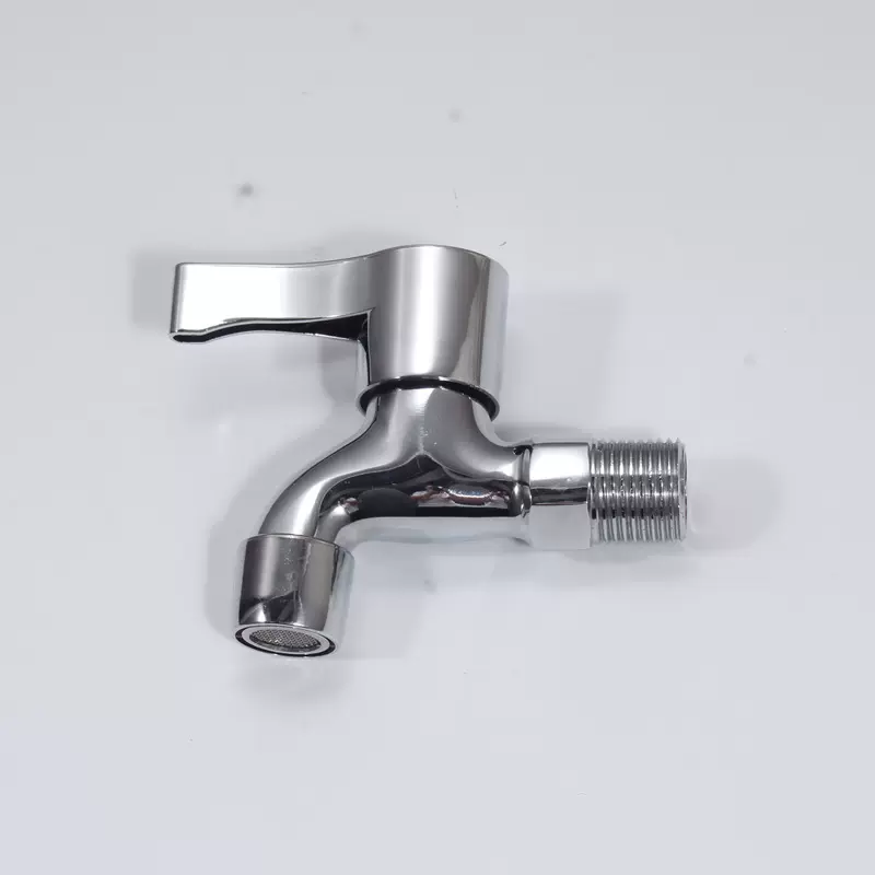 厂家直销铜4分快开水龙头 洗脸盆拖把池防溅水带网龙头单冷水嘴