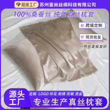 16姆米真丝枕套100%桑蚕丝枕头套丝滑丝绸枕巾单面丝绸信封款