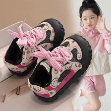 女童运动鞋可爱卡通休闲鞋2025春秋新款儿童软底防滑小女孩宝宝鞋