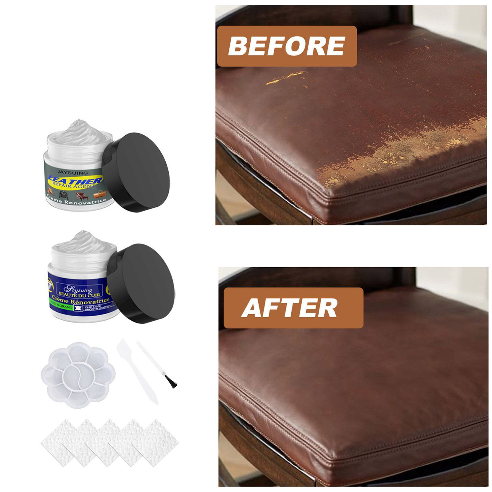 Rayhong Leather Cream Leather Clothing Scratch and Crack Repair Leather Car Leather Seat Sofa Care Cream