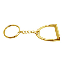 合金镀镍银色钥匙扣马镫小礼品挂饰每个10.5克K006