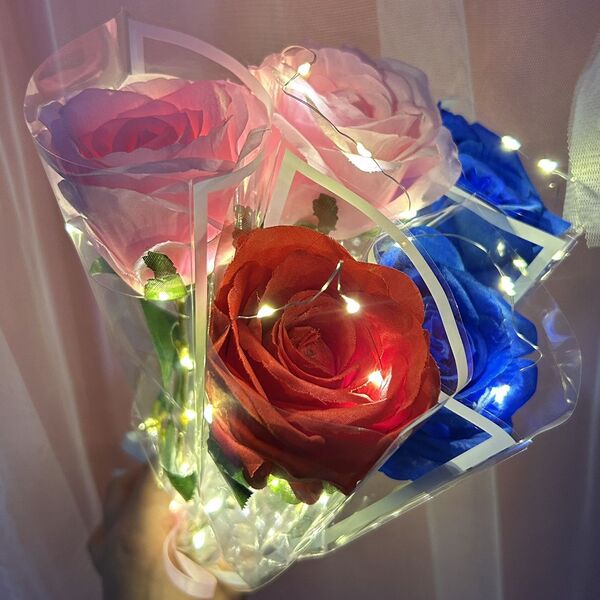 New Glowing Simulation Rose Tanabata Valentine's Day Teacher's Day…