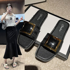 東南アジアの新型夏の女性のスリッパネットの赤い潮の柔らかい底の涼しいドラッグのレジャーのファッションの砂浜の室外の女性の厚い底のスリッパ