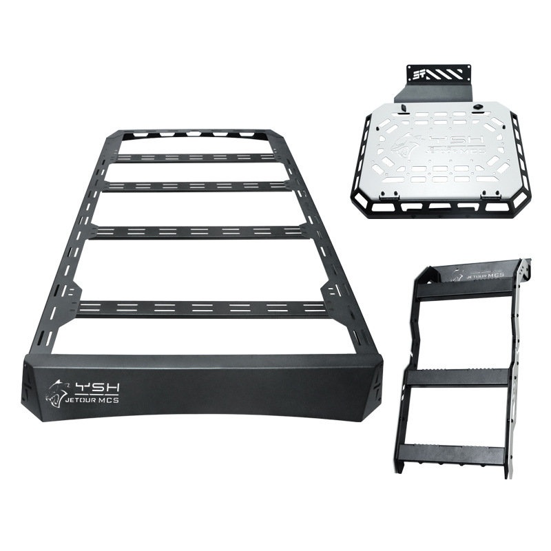 Extension Platform Ladder: Jetour Roof rack - roof-platform-side-ladder-side-mech