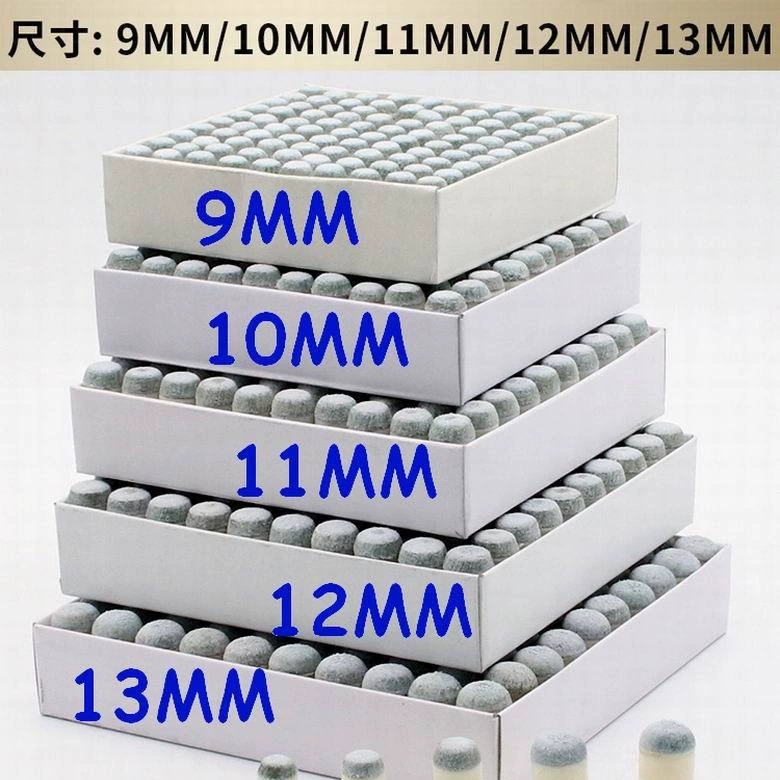 Бильярдные наконечники для киев 9MM 10MM 11MM 12MM 13MM серые пластиковые чехлы для головки кия