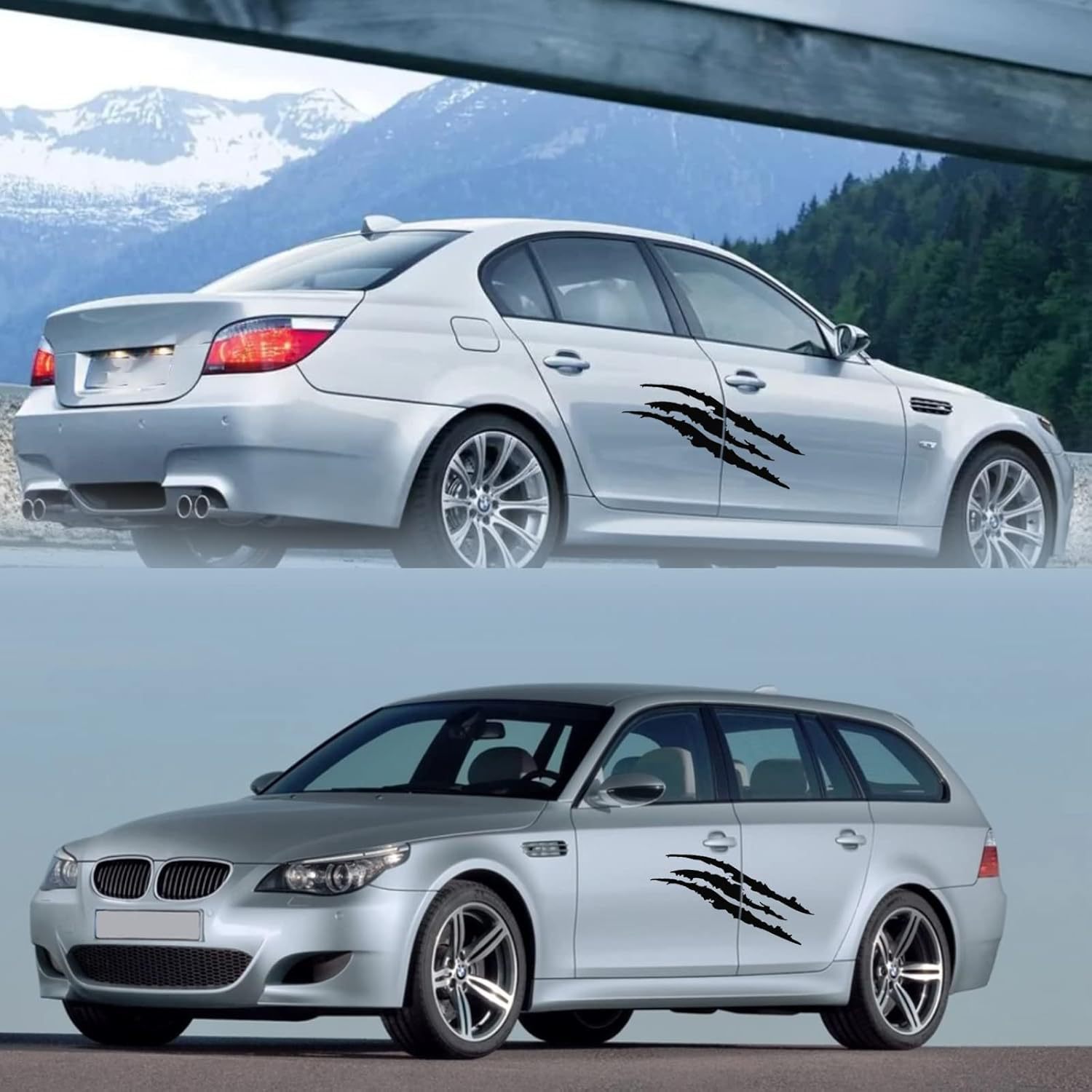 Autokrassticker, autokoplampsticker, gestreepte krassticker van vinyl_voghion.com