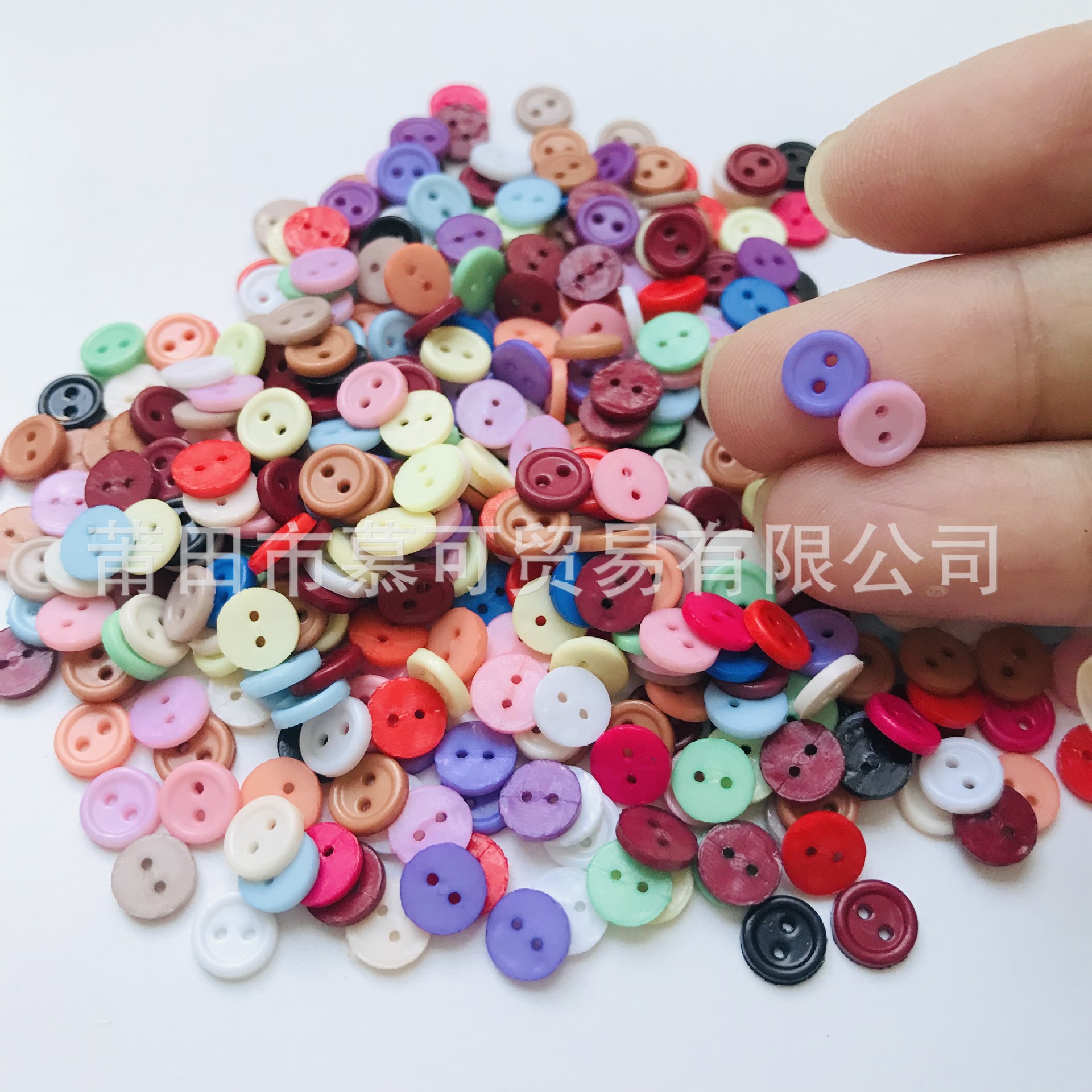 6mm 레진 테두리가 있는 돼지코 버클, 인형 의류 부자재, 면 인형 작은 천 단추, BJD 미니 단추 장식품