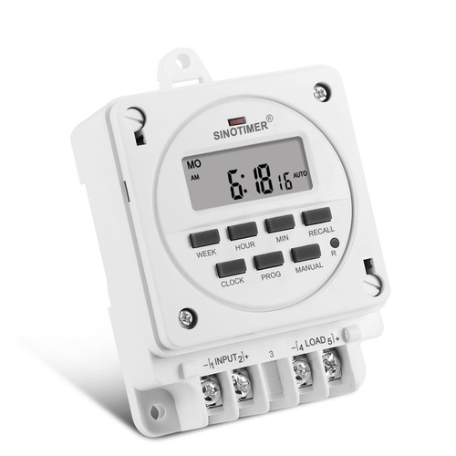TM618E intelligent timer switch with mounting base time control timing switch power output 16A