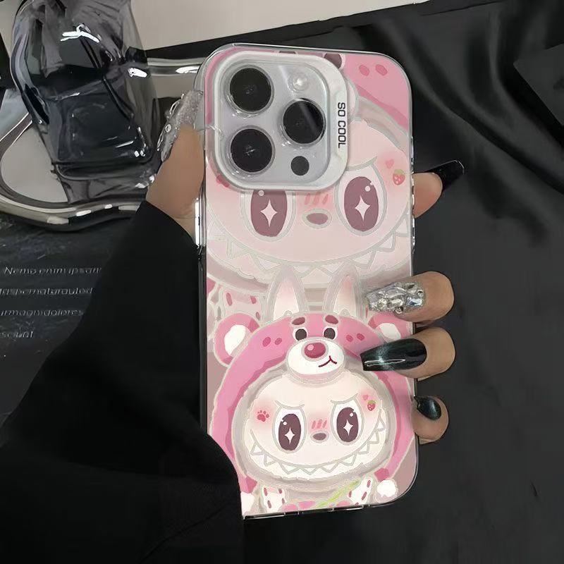 草莓熊适用苹果17Promax手机壳个性元气壳iPhone16ins15/14欧美13|undefined