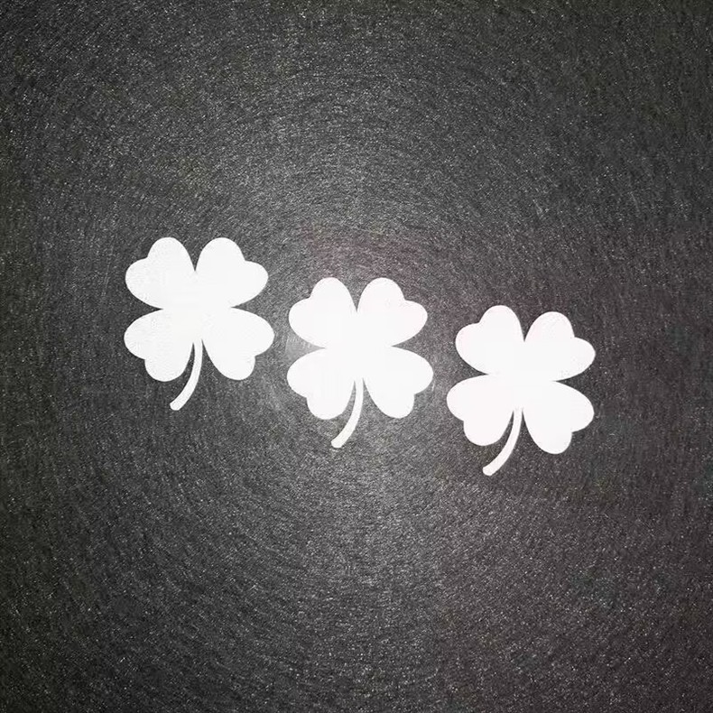 Cute Lucky Clover Stickers Waterproof Scratch Cover