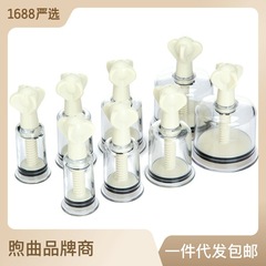 Adult Cupping Device Breast Pump Rotating Cupping Plum Petal Shape Rotating Hand Twist Vacuum Tank Manufacturer Dropshipping