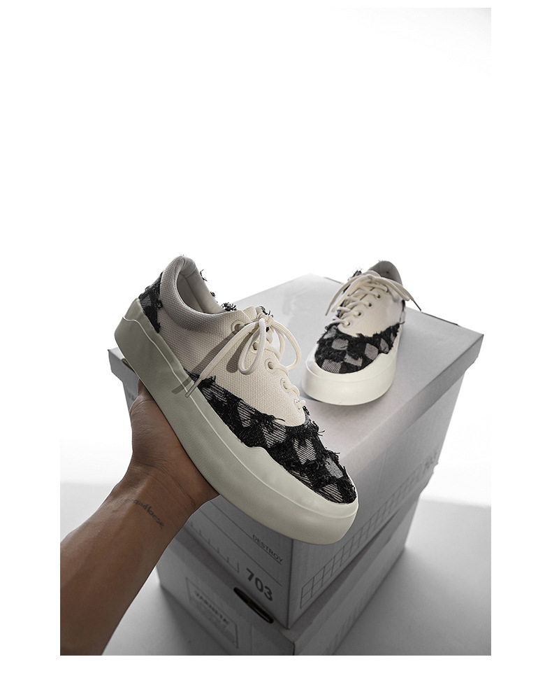 Vulcanized Rag Canvas Shoes For Men And Women Retro Style_voghion.com