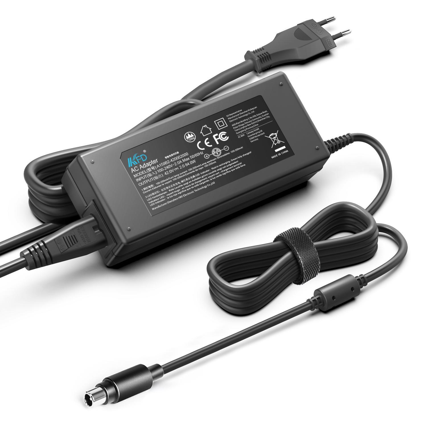 42V 2A 84W 电动车 电单车 电源适配器充电器 CE UKCA FCC ROHS