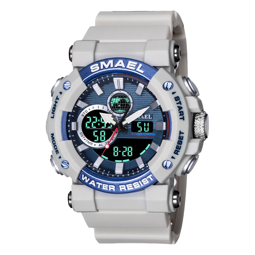 Smael Smair 8048 hombres reloj deportivo tendencia multifuncional cinta juventud impermeable reloj electrónico