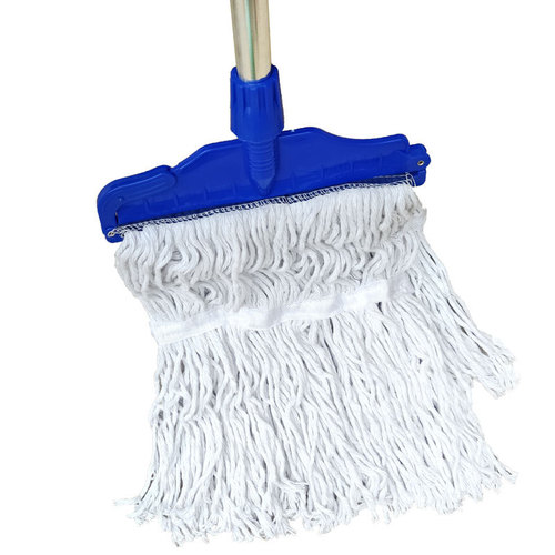 Large 28cm Wax Mop, Water Mop, Wax Mop, Dust Mop with Cotton Rag, Property Office Mop, Removable and Washable Old Style Mop