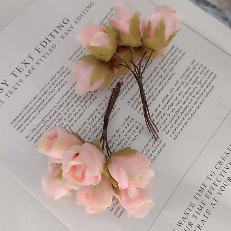 Artificial vintage Rose ramo falso flor decoración del hogar DIY hecho a mano guirnalda material planta pared boda ramo image 7