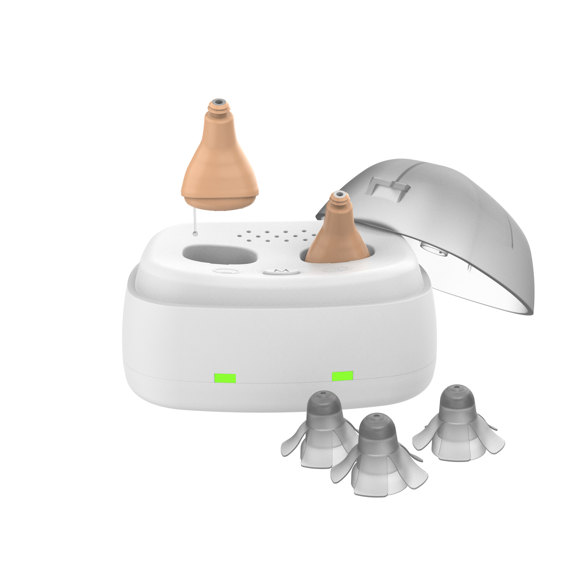 luna11新充电盒斜放盖子三耳膜头白.429