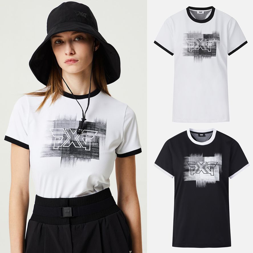 24 Summer New Golf Clothing Women's Round Neck Short-Sleeved Casual Sports Top Thin Style