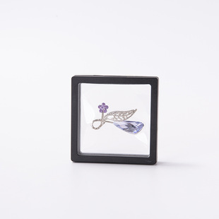 Transparent pe film suspension box jewelry box jewelry bracelet ring earrings storage box jewelry gift box wholesale