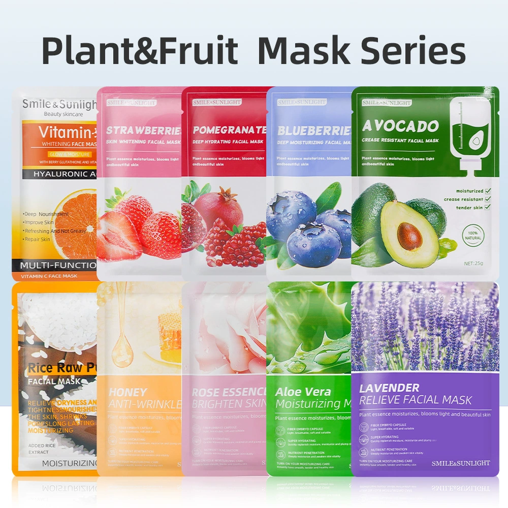 Увлажняющая и осветляющая маска для лица Plant&Fruit, эссенция, тканевая — несколько вариантов