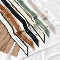 春季新款韓國頭飾法式復古絲巾飄帶女百搭髮飾絲帶綁包潮個性髮帶