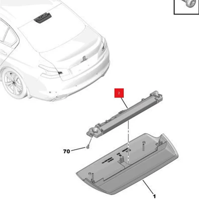 Citroen C5 Ds5Ls High | Brake light