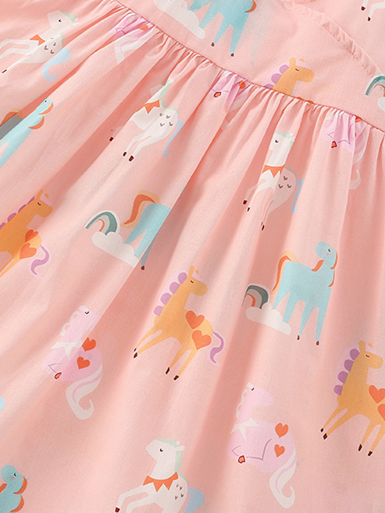 Falda de niña malwee transfronteriza verano nuevo vestido de princesa estilo occidental niña vestido de manga corta estilo occidental para niños