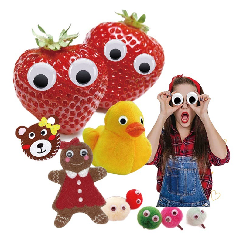 Игрушечные бусины для глаз DIY подвижный глаз 3D плоские пластиковые бусины из ПВХ аксессуары для кукол черно-белые ручной работы Глаза животных