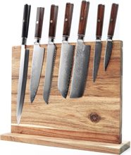 木質廚房水果刀磁力刀架收納竹制刀架廚房家用菜刀架子木制刀座