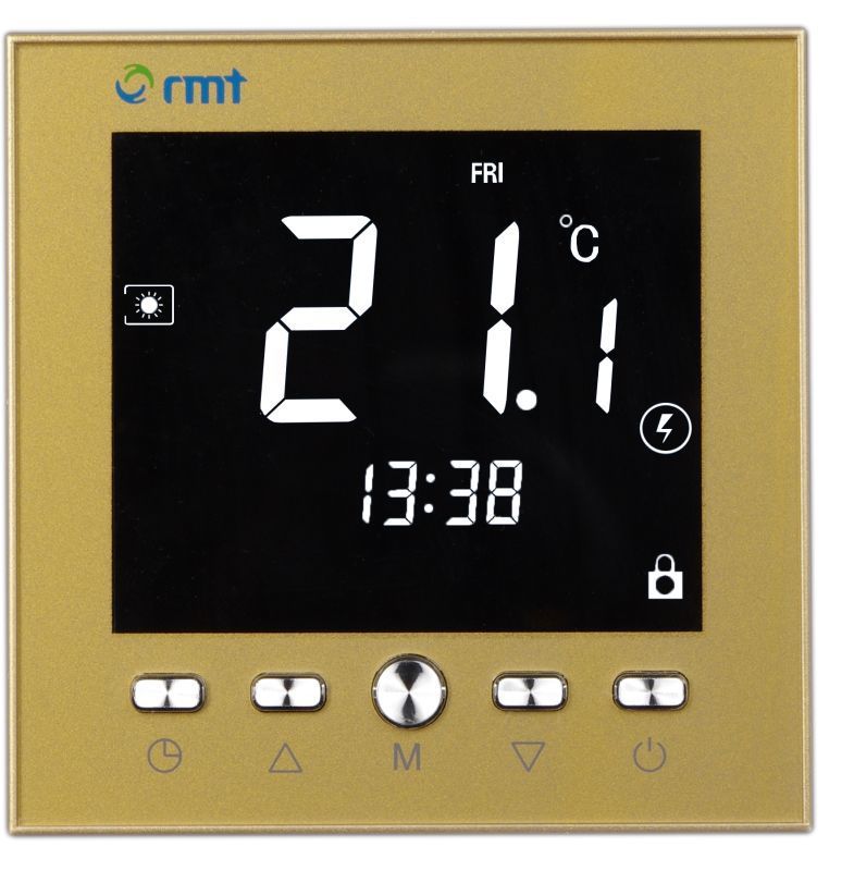 壁挂炉温控器瑞米特按键触摸液晶显示可编程安电池有线无线温控