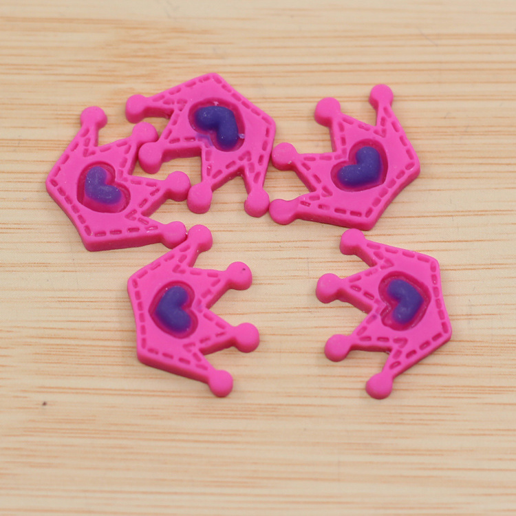 C20# crown resin patch, one red one