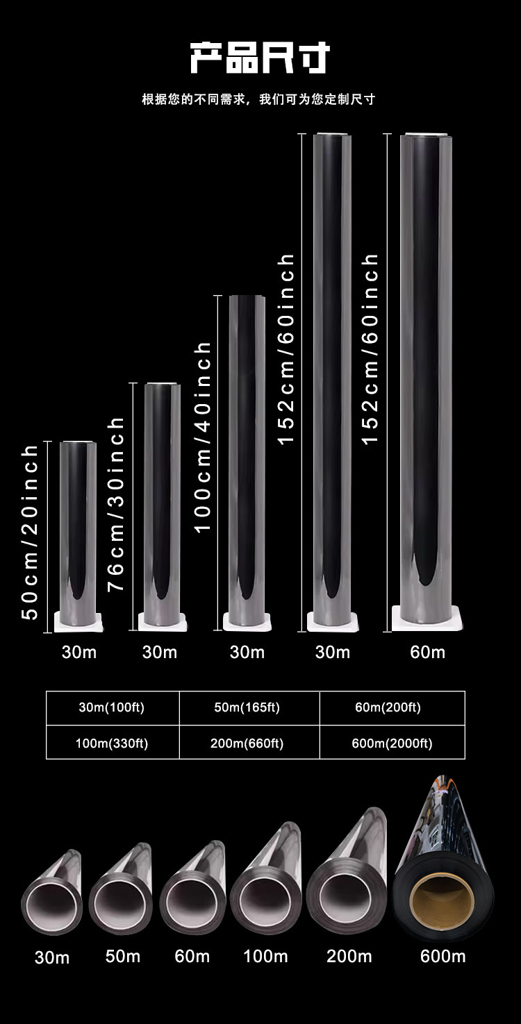 Cross-Border Automotive Solar Film Nano Ceramic Ir99 High Insulation Film High Definition Low Fogging Glass Insulation Window Film Customization