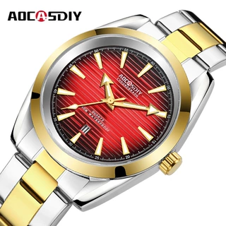 跨境热销男士手表商务经典石英表夜光防水钢带手表男表 工厂直批