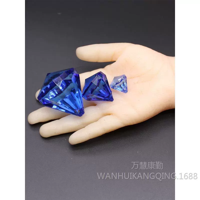 Акриловые прозрачные пластиковые кристаллы с бусинами в виде алмазов для мальчиков и девочек, подарок за достижения в видеоиграх, подвеска для украшений.