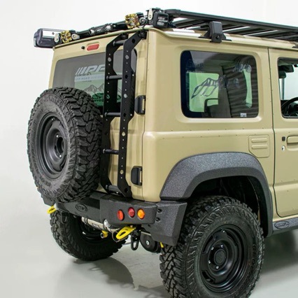Suitable for Jimny 18-26 Models, Jimny Ladder, Step Ladder, Modified Off-Road Tailgate, Aluminum Alloy Ladder