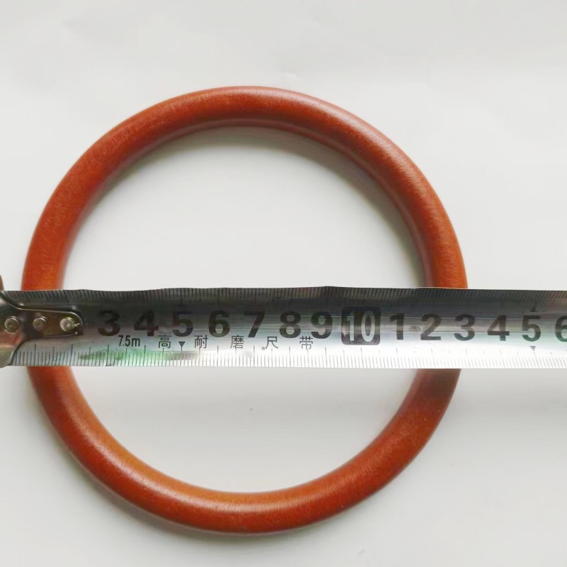 Accesorios con asa redonda de madera, materiales para bolsos tejidos a mano, componentes para manualidades