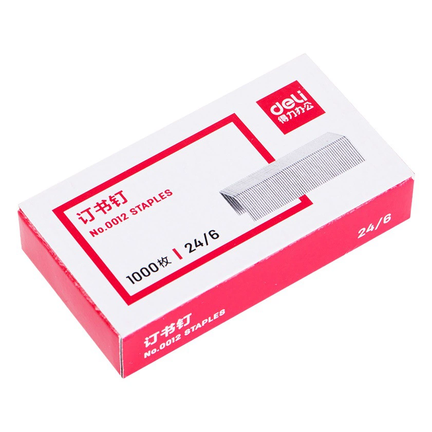 Deli Staples 0012 Универсальные 24/6 Унифицированные Скобы № 12 Скобы для переплета Машинных Скоб