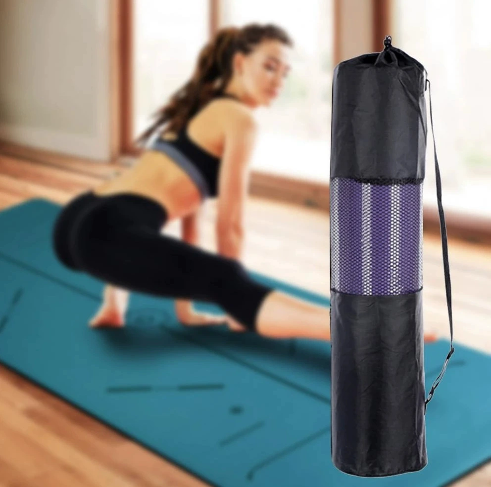 Коврик для йоги Открытый Удобная Сетчатая Сумка для хранения Увеличенная длина и широкая Йога Полиэстер Половина сетки Дышащий водонепроницаемый рюкзак