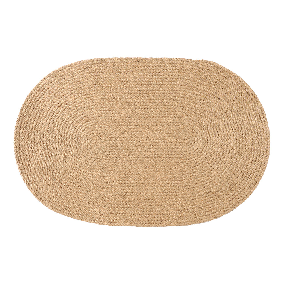 Alfombra de yute de alta calidad natural de Bengala alfombra de aislamiento térmico de escritorio alfombra protectora degradable