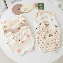 6层纱布婴儿口水巾棉纱布宝宝围嘴加厚围兜儿童吃饭防脏吐奶巾